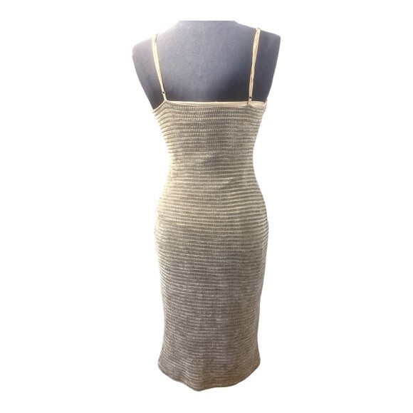 Privacy Please Square Neck Midi Bodycon Dress Size M - Picture 4 of 6